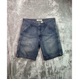 VTG Levis Carpenter Shorts Mens 36 Blue Denim Utility Workwear Baggy Y2K Jorts